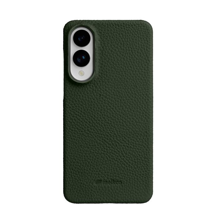 Melkco - MELKCO Samsung Galaxy S25 Edge Skal Äkta Läder PC - Mörkgrön