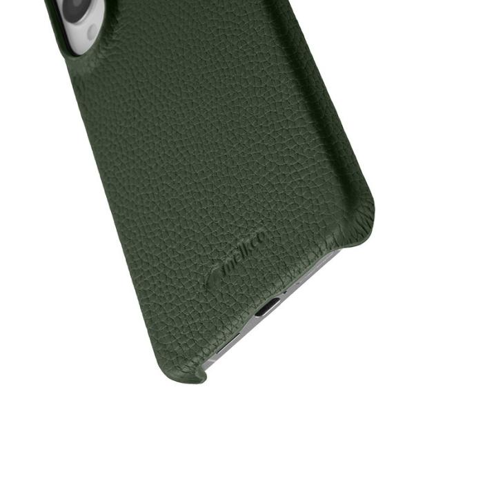 Melkco - MELKCO Samsung Galaxy S25 Edge Skal Äkta Läder PC - Mörkgrön