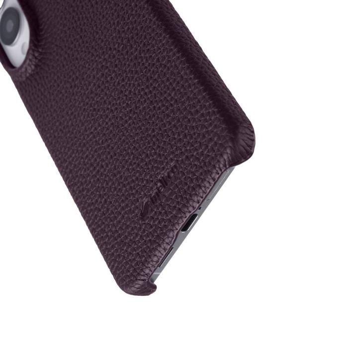 Melkco - MELKCO Samsung Galaxy S25 Edge Skal Äkta Läder PC - Lila