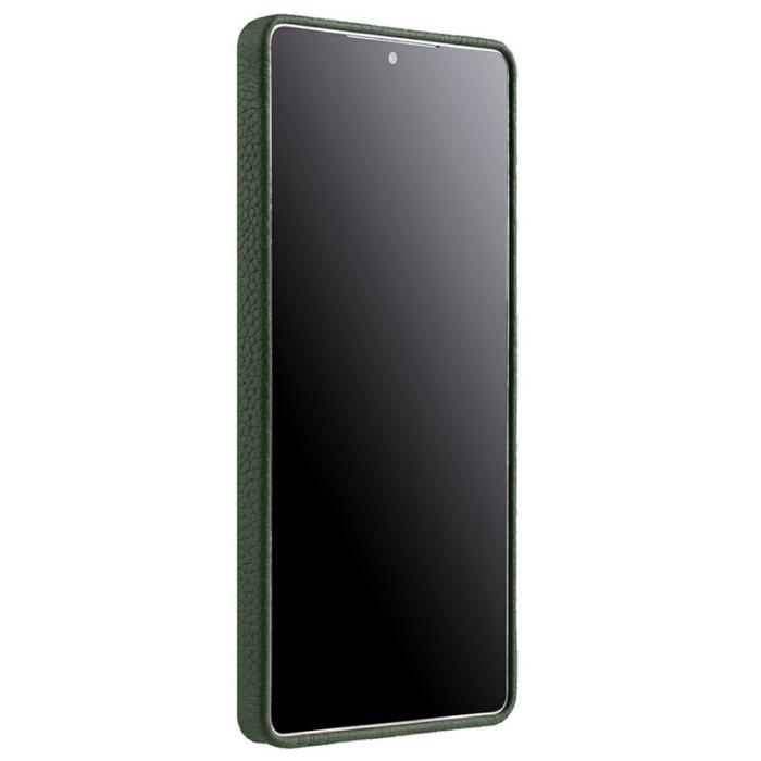 Melkco - MELKCO Samsung Galaxy S25 Ultra Magnetiskt Fodral Äkta Läder Grön