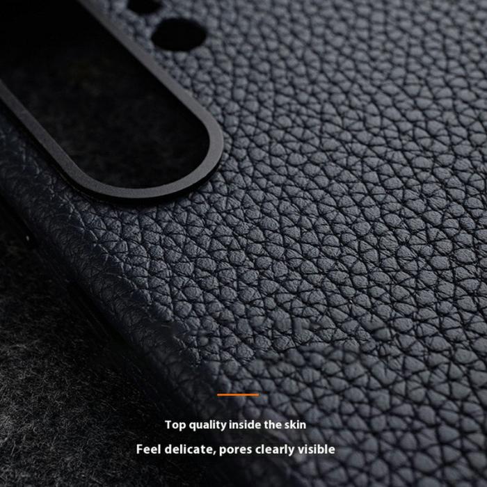 Melkco - MELKCO Samsung Galaxy S25 Ultra Skal Äkta Läder + PC - Grå