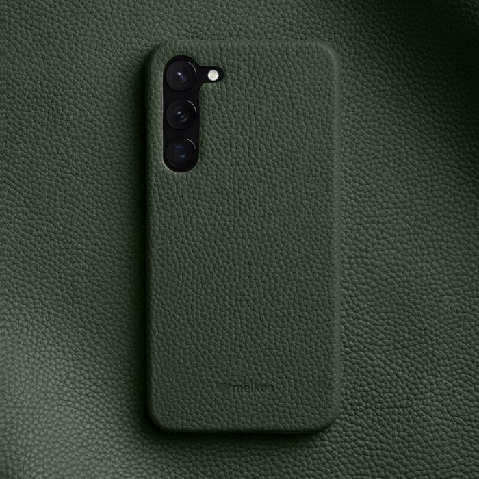 Melkco - MELKCO Fodral för Samsung Galaxy S23 Äkta läder Grön