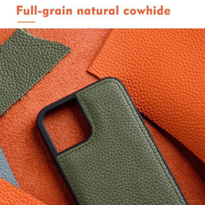 Melkco - MELKCO Fodral för iPhone 13 Pro Äkta läder + Mikrofiber + PC Grå