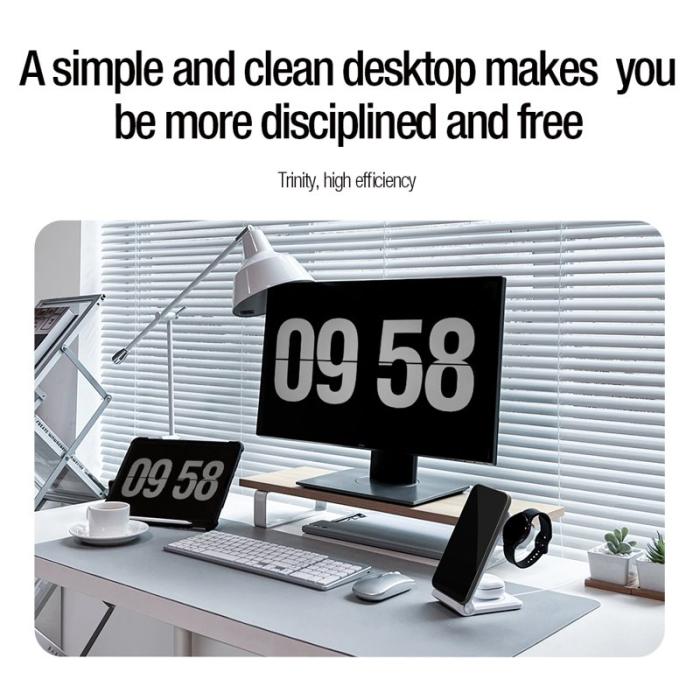 OEM - NILLKIN PowerTrio 3-i-1 Trådlös Laddare för Xiaomi Watch S1 Pro (EU)