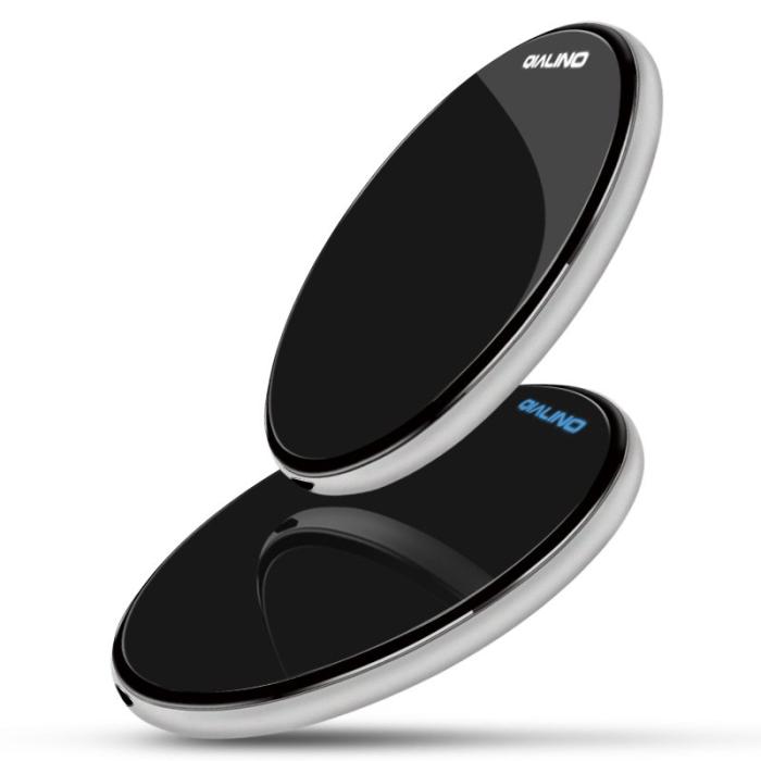 OEM - QIALINO för iPhone X / 8 / 8 Plus 15W Trådlös Snabbladdare - Svart