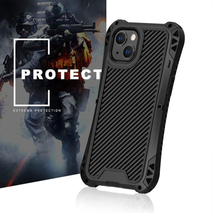 R-JUST - R-JUST AMIRA iPhone 13 mini Skal Hybrid med Airbags - Svart