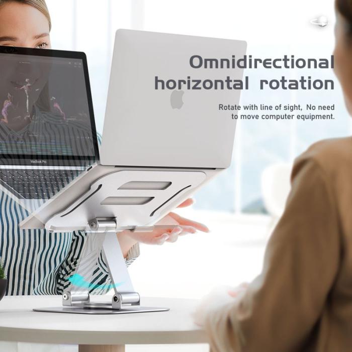 R-JUST - R-JUST BJ01-02 Laptop Riser Ställning Aluminium Alloy Grå