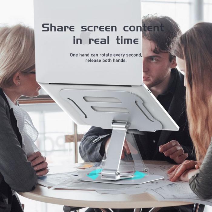 R-JUST - R-JUST BJ01-02 Laptop Riser Ställning Aluminium Alloy Grå