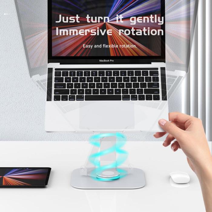 R-JUST - R-JUST BJ01-02 Laptop Riser Ställning Aluminium Alloy Grå