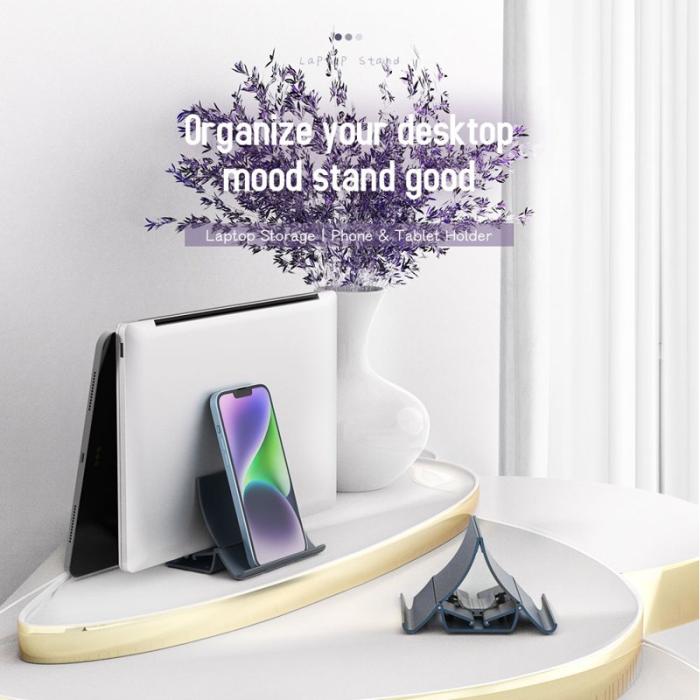 R-JUST - R-JUST BJ16 Laptop Ställ Aluminium Desktop Stöd - Silver