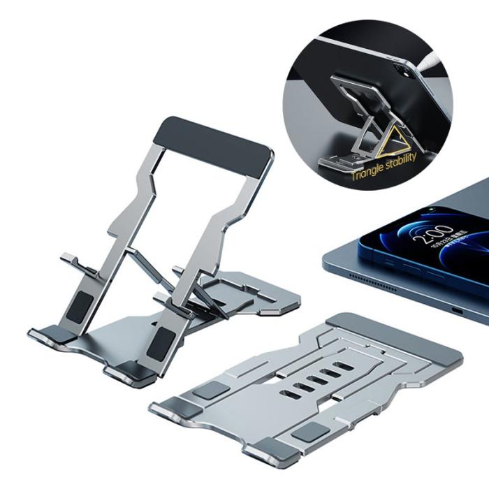 R-JUST - R-JUST HZ06 Telefonhållare Universell Justerbar Silver