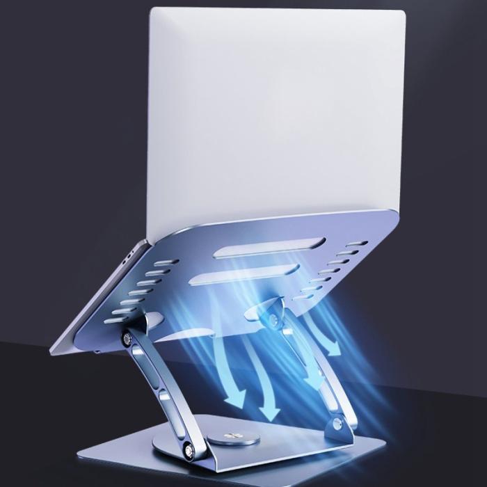 R-JUST - R-JUST HZ08-1 Laptopstativ 360° Rotera Höjdjusterbart Silver