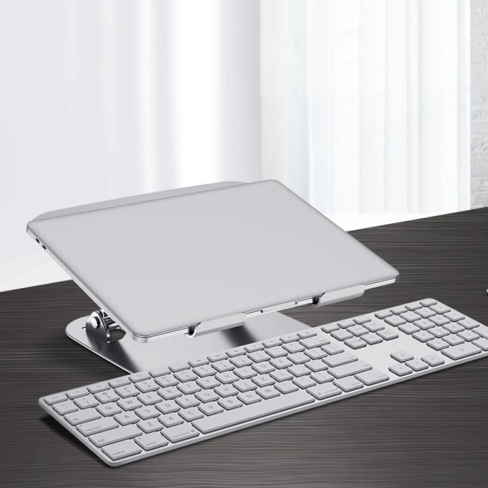 R-JUST - R-JUST HZ13 Laptop Ställning Aluminium med Dubbel Kylfläkt Svart