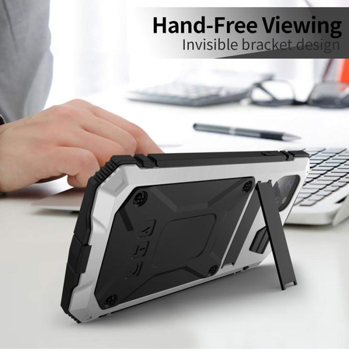 R-JUST - R-JUST iPhone 11 Pro Max Skal 360° Skydd Silver