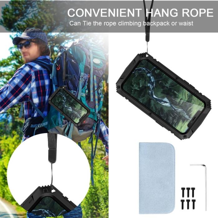 R-JUST - R-JUST iPhone 12 Pro Max Skal Shockproof Svart