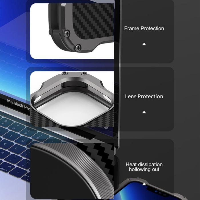 R-JUST - R-JUST iPhone 13 Skal Aluminium Grey MagSafe Värmeavledning