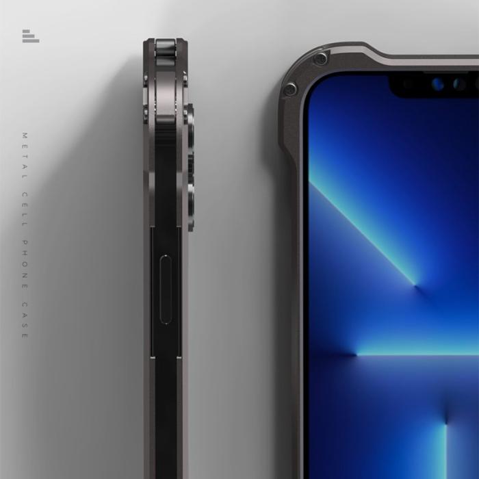 R-JUST - R-JUST iPhone 13 Skal Aluminium Grey MagSafe Värmeavledning