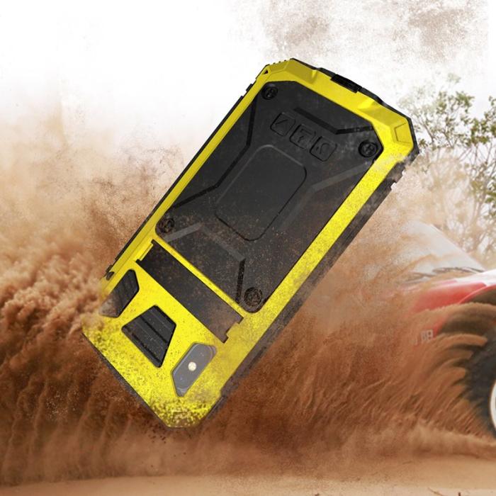 R-JUST - R-JUST iPhone XS Max Skal Hybrid Gult Drop-proof Vattentåligt