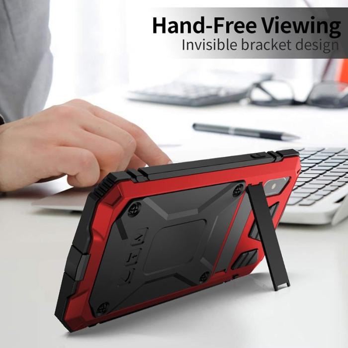 R-JUST - R-JUST iPhone XS Max Skal Hybrid Röd Drop-proof Waterproof