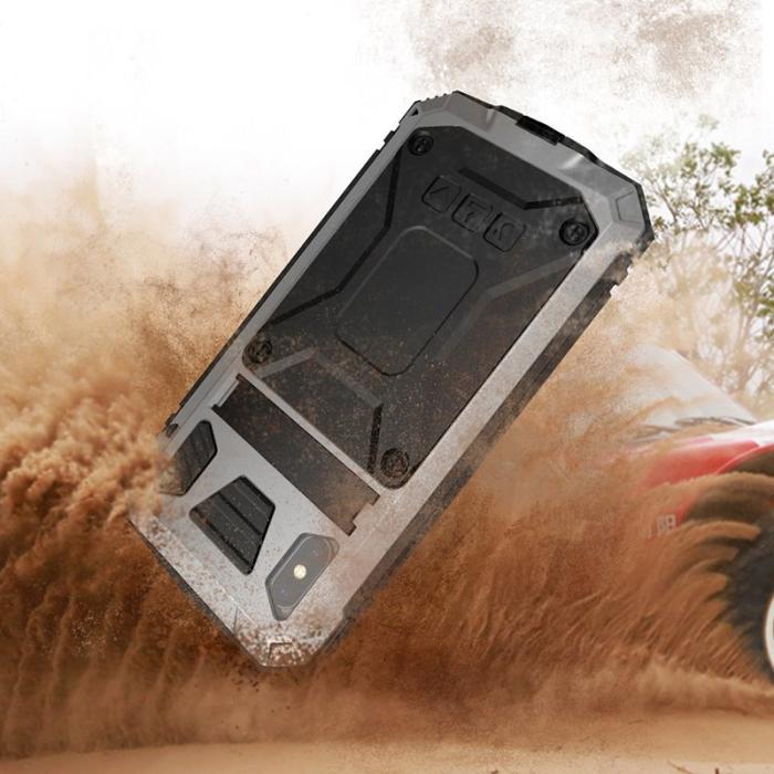 R-JUST - R-JUST iPhone XS Max Skal Hybrid Silver Drop-proof Waterproof