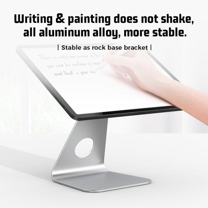 R-JUST - R-JUST PB01-13 L-formad Magnetisk Ställning i Aluminium - Silver