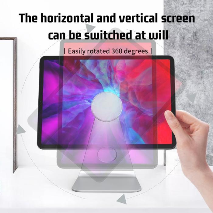 R-JUST - R-JUST PB01-13 L-formad Magnetisk Ställning i Aluminium - Silver