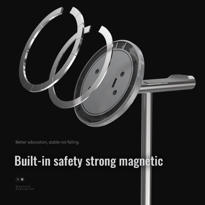 R-JUST - R-JUST PB04-13 Justerbar Magnetisk Tablet/Telefon Ställ Headset Hängare