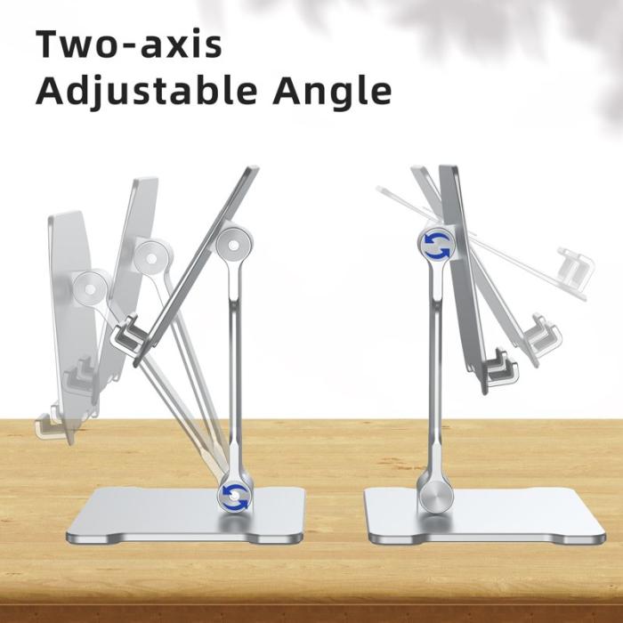 R-JUST - R-JUST PB05 Fällbar Tablet Ställ för iPhone iPad Svart