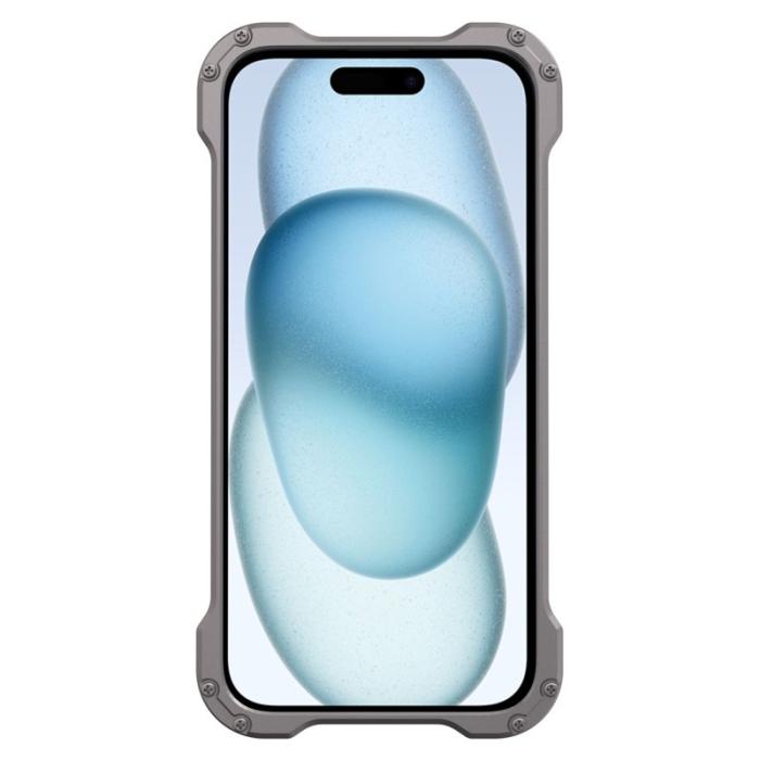 R-JUST - R-JUST RJ-51 iPhone 15 Plus Skal PC+Aluminium Legering Svart