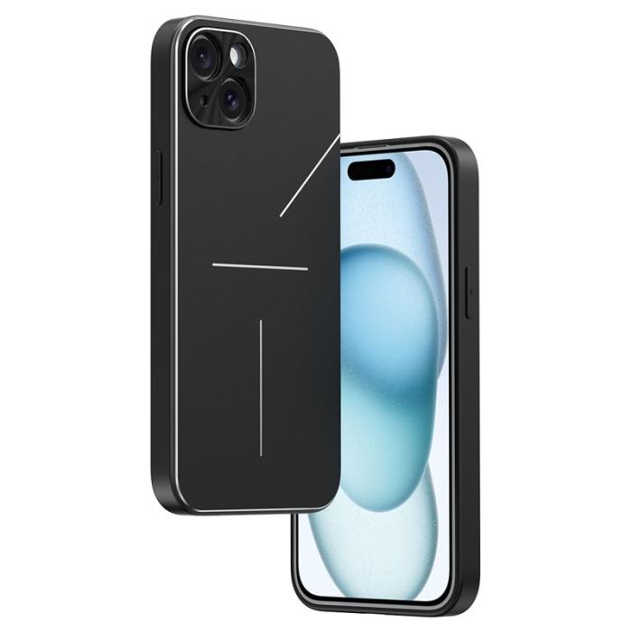 R-JUST - R-JUST RJ-52 iPhone 15 Plus Skal Aluminium + TPU Stöttålig Svart