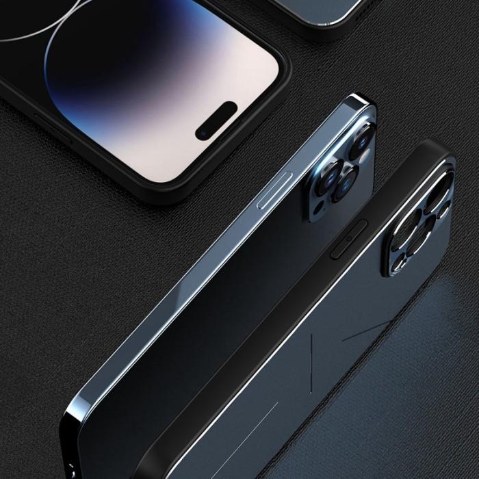 R-JUST - R-JUST RJ-52 Skal till iPhone 14 Pro, Aluminium + TPU, Silver