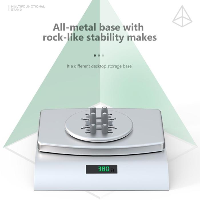 R-JUST - R-JUST RJ-BJ15 Mobiltelefon Tablet Ställ Justerbart Rund Bas Svart