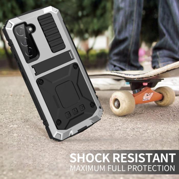 R-JUST - R-JUST Galaxy S22+ 5G Skal Vattentålig Silver