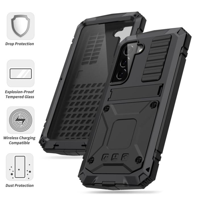 R-JUST - R-JUST Galaxy S22+ 5G Skal Vattentålig Svart