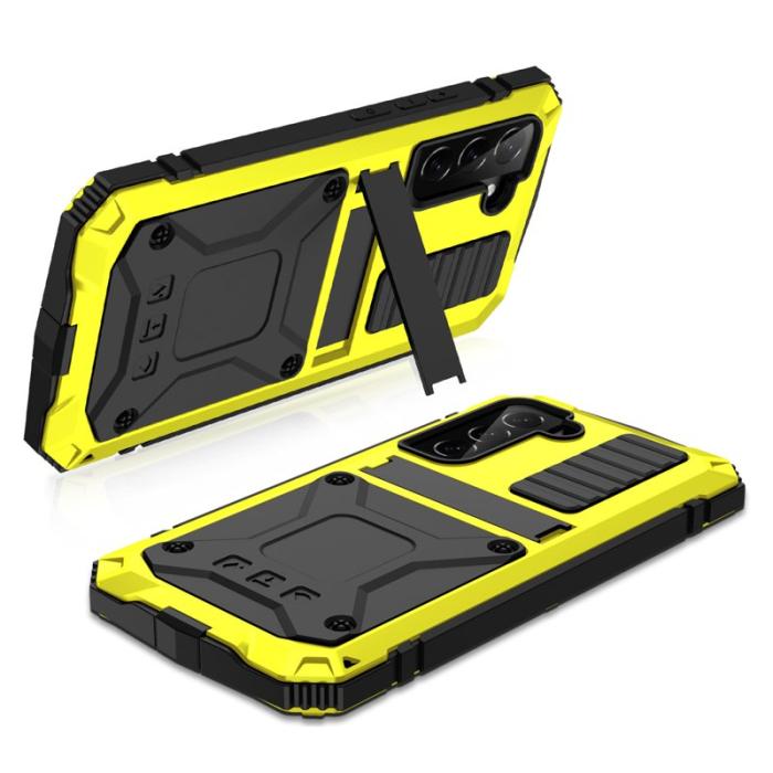 R-JUST - R-JUST Galaxy S22 5G Skal Vattentät Gummiskydd Gul