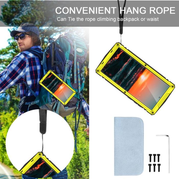 R-JUST - R-JUST Galaxy S22 Ultra 5G Skal Metall+Silicone Gul