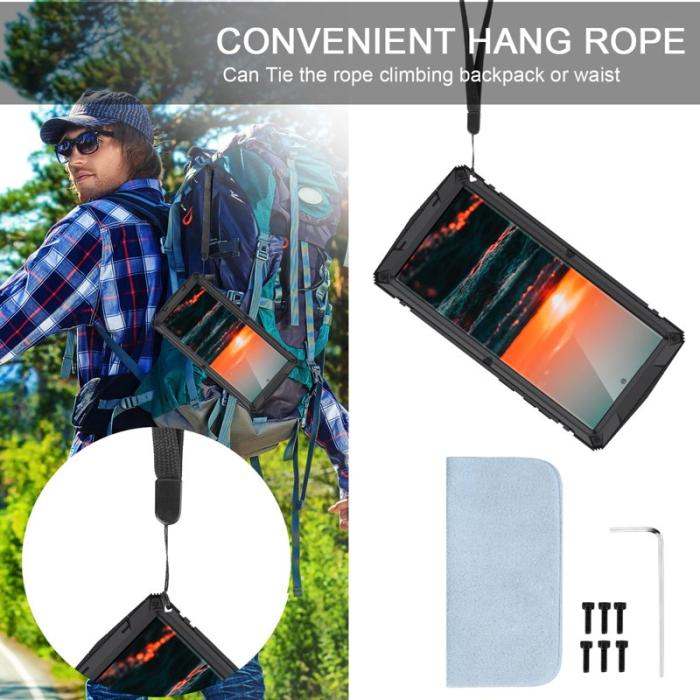 R-JUST - R-JUST Galaxy S22 Ultra 5G Skal Metall+Silicone Svart