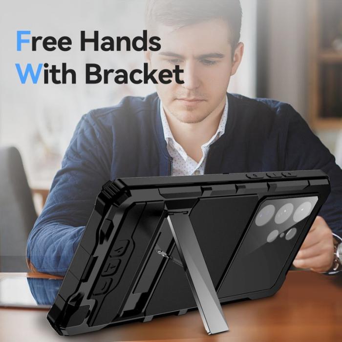 R-JUST - R-JUST Galaxy S22 Ultra 5G Skal Vattentät Svart