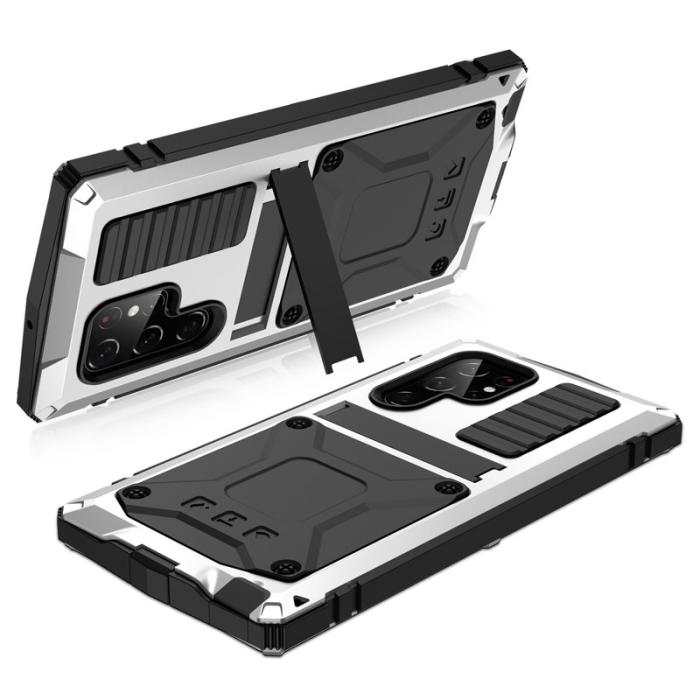 R-JUST - R-JUST Galaxy S23 Ultra Skal Vattentålig Silver