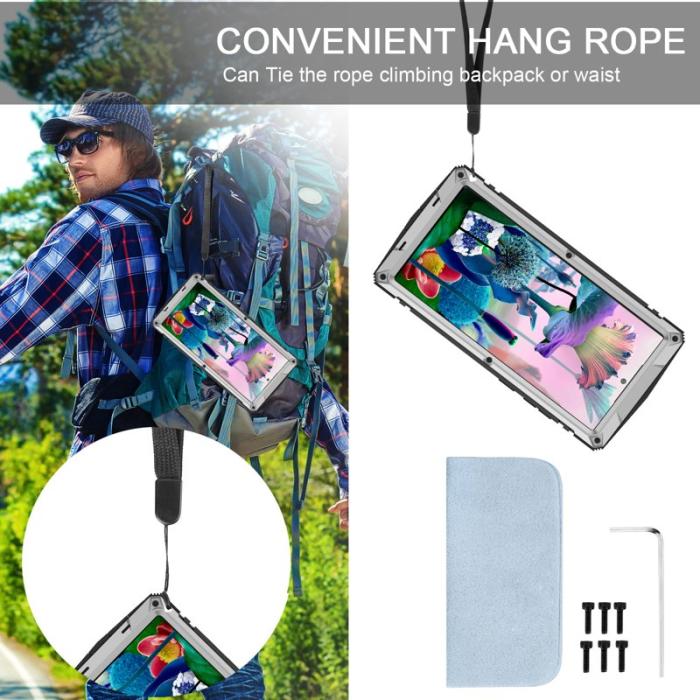 R-JUST - R-JUST Galaxy S23 Ultra Skal Vattentålig Silver