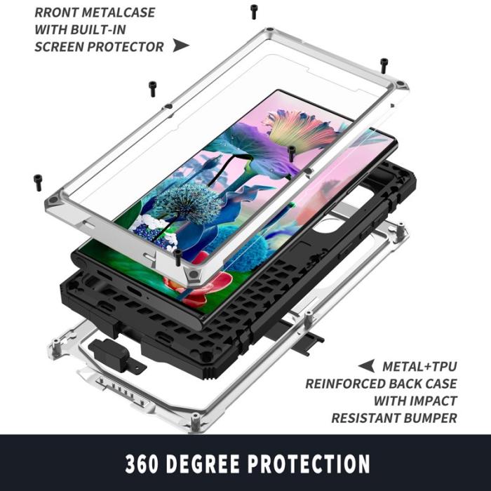 R-JUST - R-JUST Galaxy S23 Ultra Skal Vattentålig Silver