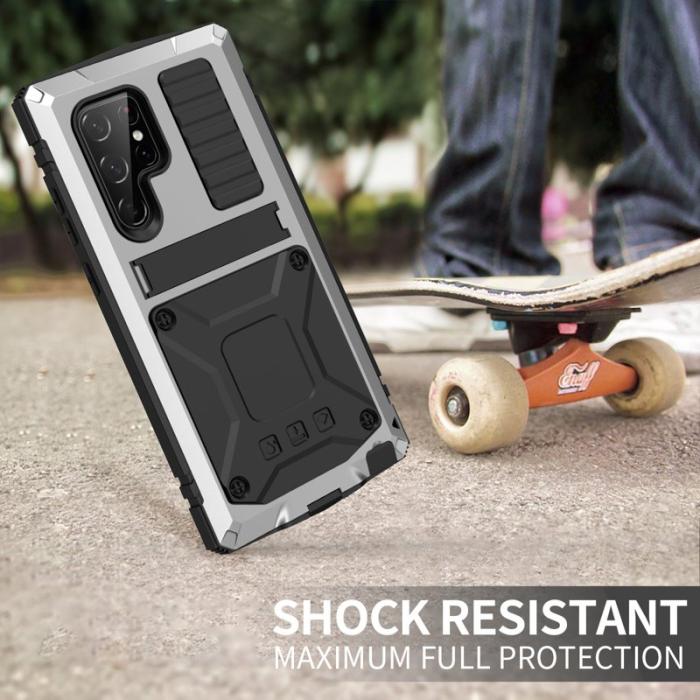 R-JUST - R-JUST Galaxy S23 Ultra Skal Vattentålig Silver