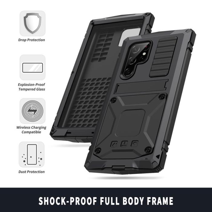 R-JUST - R-JUST Galaxy S23 Ultra Skal Vattentålig Svart