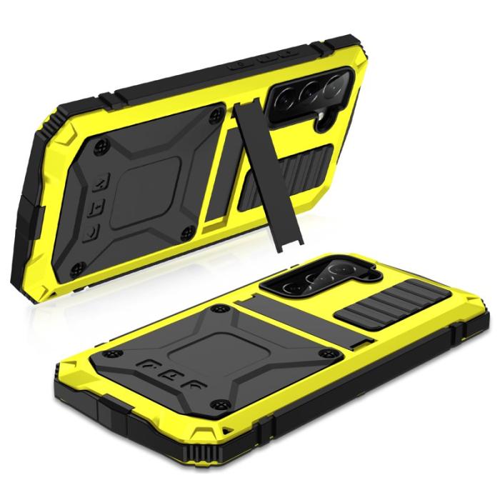R-JUST - R-JUST Galaxy S23 Vattentät Stöttålig Skal Gult