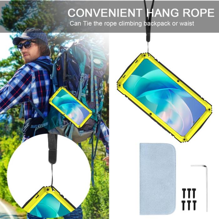 R-JUST - R-JUST Galaxy S23 Vattentät Stöttålig Skal Gult