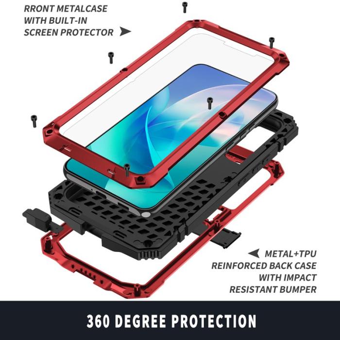 R-JUST - R-JUST Galaxy S23 Vattentät Stöttålig Skal Röd