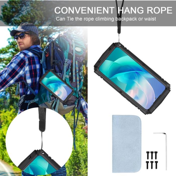 R-JUST - R-JUST Galaxy S23 Vattentät Stöttålig Skal Svart