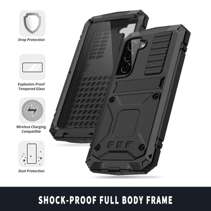 R-JUST - R-JUST Galaxy S23 Vattentät Stöttålig Skal Svart