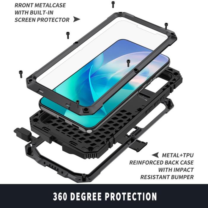 R-JUST - R-JUST Galaxy S23 Vattentät Stöttålig Skal Svart