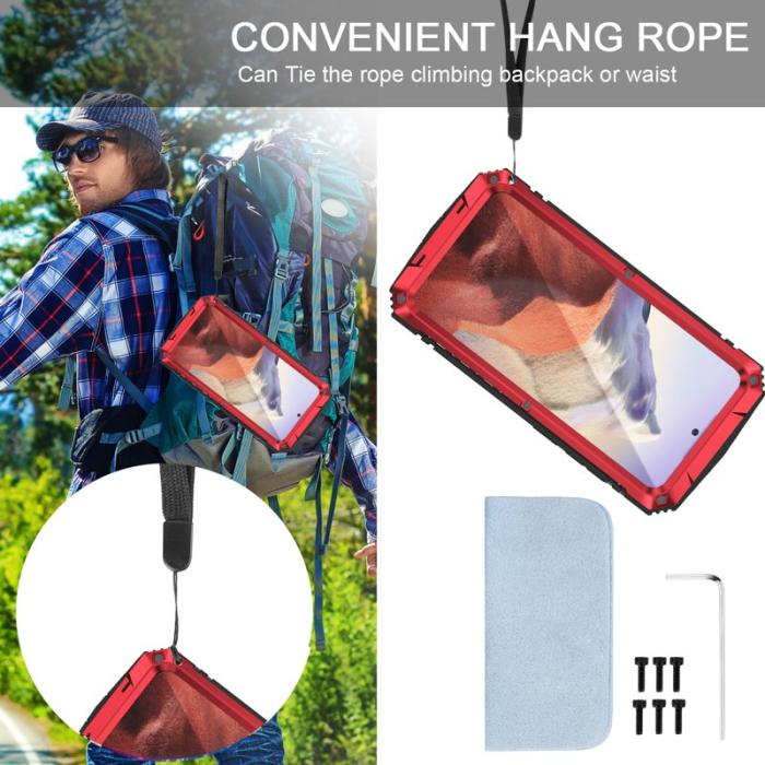 R-JUST - R-JUST Galaxy S24 Kickstand Skal Shockproof Röd